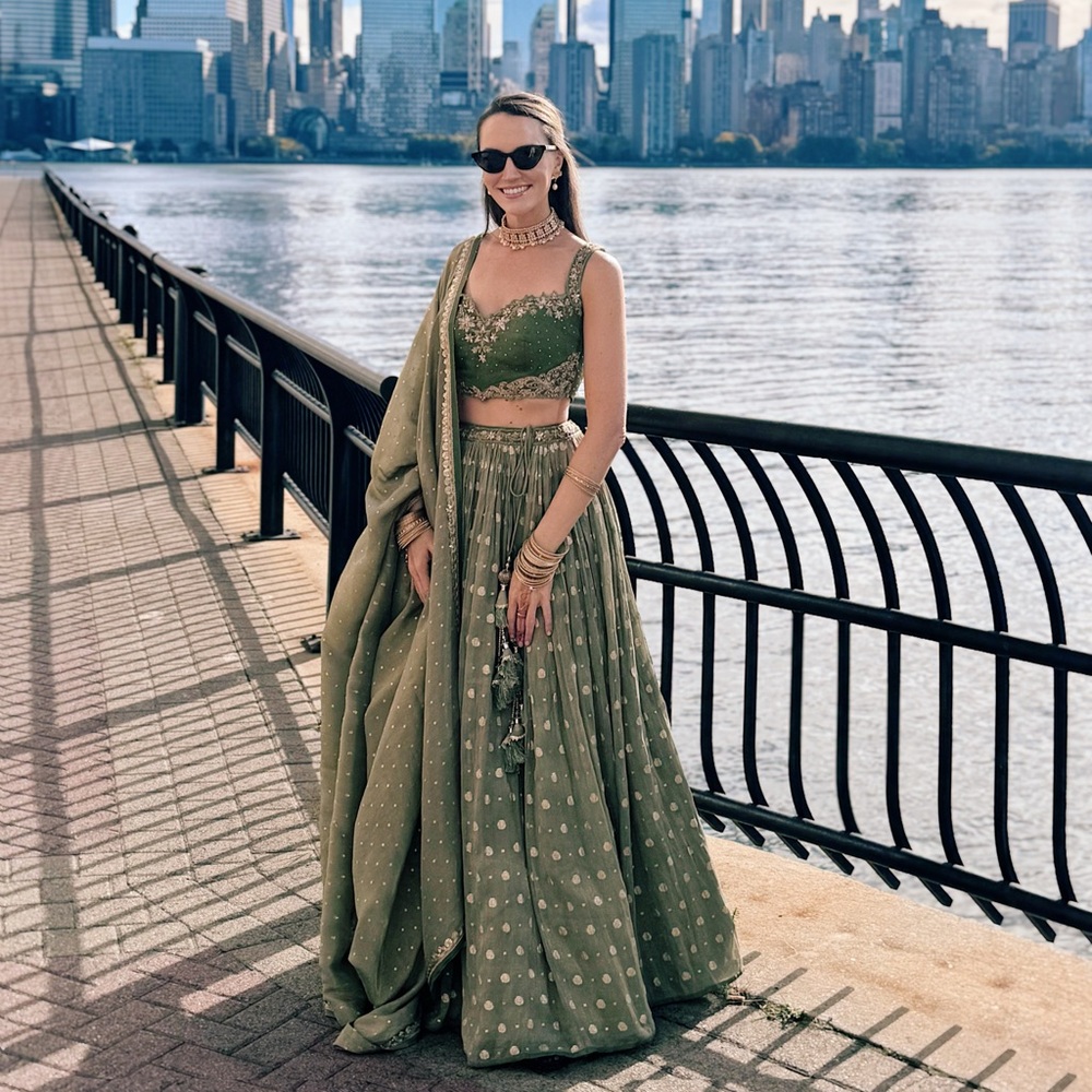 Elegant Green Lehenga